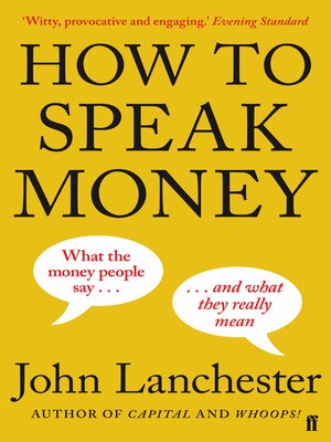 cover image of How to Speak Money